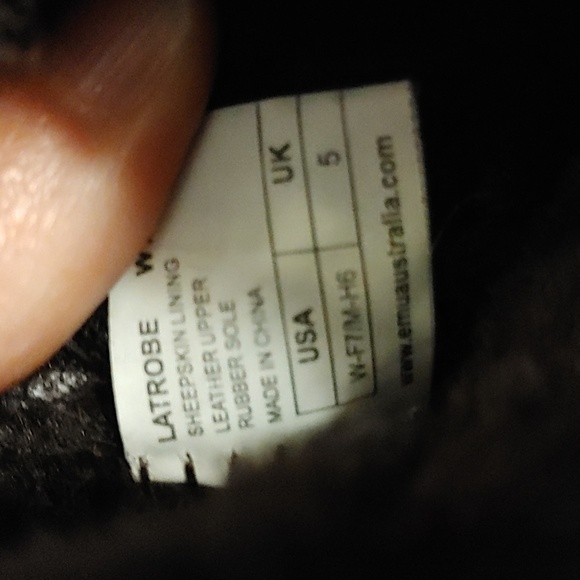 EMU Australia Latrobe waterproof suede full grain Leather sheepskin lined boots - Picture 12 of 14